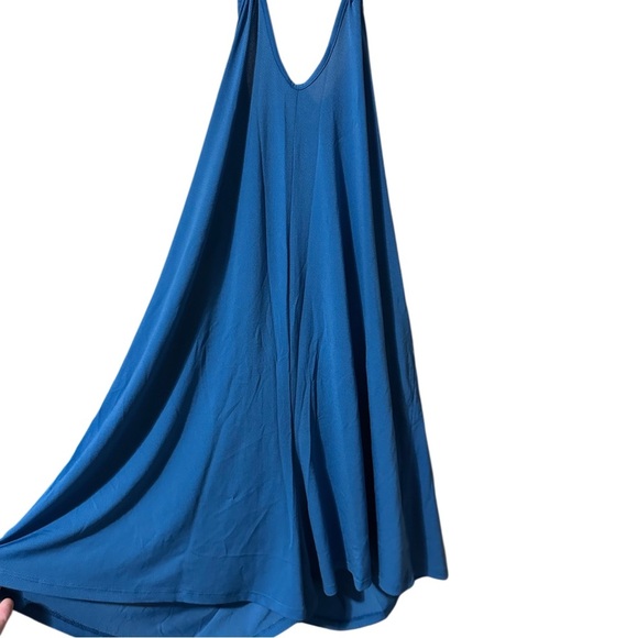 LuLaRoe Blue Romper with Ties and Open Back - Picture 2 of 6